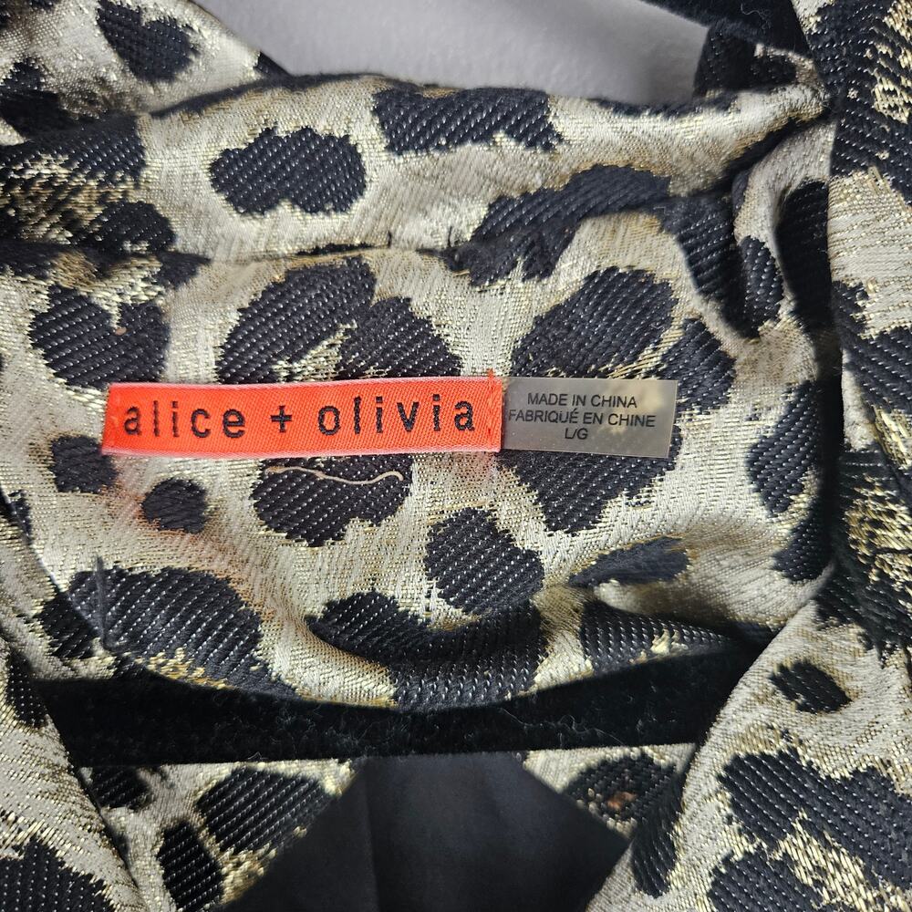 Alice + Olivia Charla Leopard Trench Size Large - Picture 3 of 7
